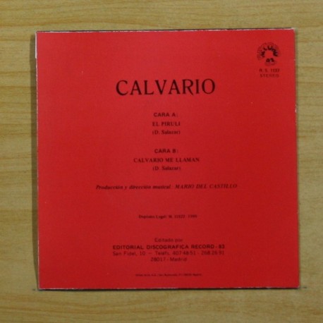 CALVARIO - EL PIRULI - SINGLE