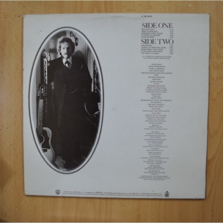 GORDON LIGHTFOOT - ENDLESS WIRE - LP