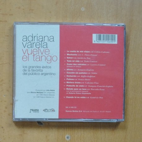 ADRIANA VARELA - VUELVE EL TANGO - CD