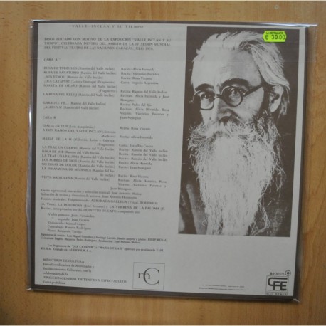 VARIOS - VALLE INCLAN Y SU TIEMPO - GATEFOLD LP
