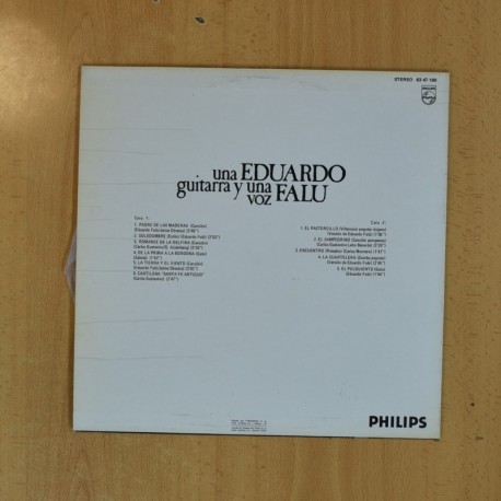 EDUARDO FALU - UNA GUITARRA Y UNA VOZ - LP