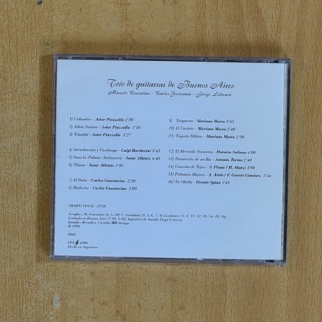 VARIOS - TRIO DE GUITARRAS DE BUENOS AIRES - CD