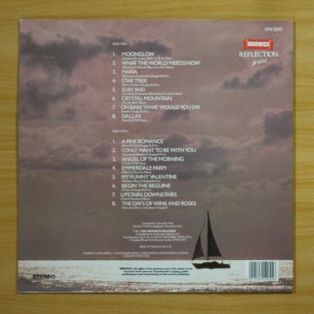 THE NEW REFLECTIONS ORCHESTRA - MOONGLOW 16 BEAUTIFUL STRING MELODIES - LP