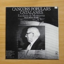 ESCOLANIA DE MONTSERRAT - CANCONS POPULARS CATALANES - LP