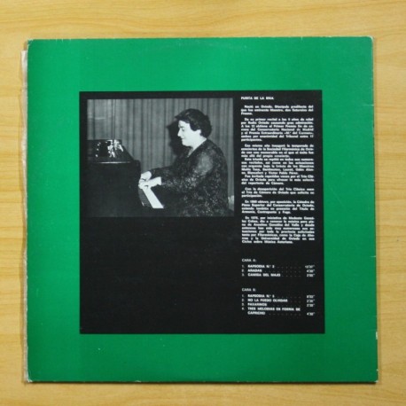 PURITA DE LA RIVA - MUSICA ASTURIANA PARA PIANO - GATEFOLD - LP