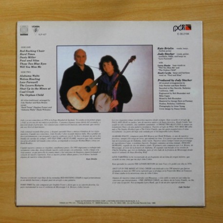 JODY STECHER & KATE BRISLIN - A SONG THAT WILL LINGER - LP