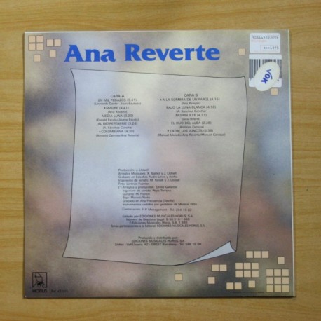 ANA REVERTE - EN MIL PEDAZOS - LP