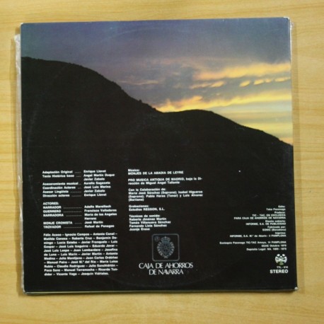 VARIOS - HORAS GRANDES DE NAVARRA VOLUMEN I - GATEFOLD - LP