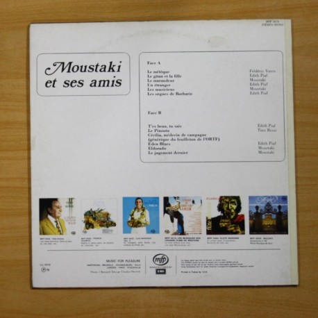 MOUSTAKI - MOUSTAKI ET SES AMIS - LP