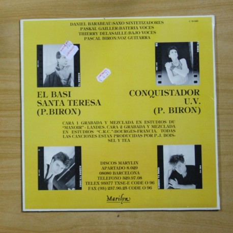 TEA - EL BASI M´A AIME TOUTE LA NUIT - LP