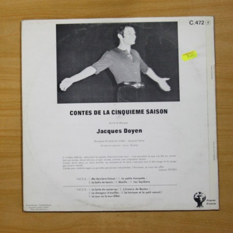 JACQUES DOYEN / JACQUES LASRY - CONTES DE LA 5EME SAISON ECRITS ET DITS PAR DOYEN - LP