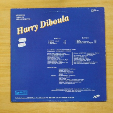 HARRY DIBOULA - HARRY DIBOULA - LP