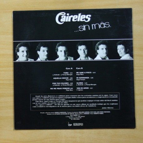 CAIRELES - ...SIN MAS - LP