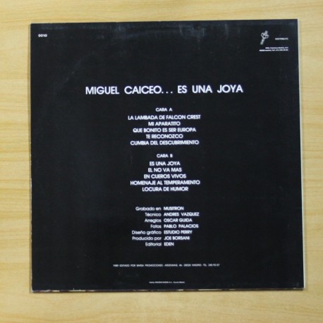 MIGUEL GAICEO - ES UNA JOYA - LP