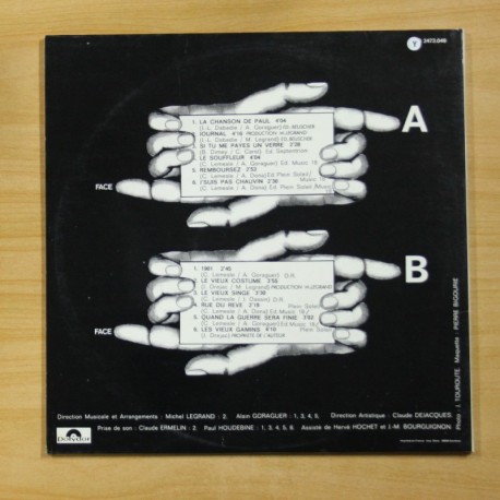 SERGE REGGIANI - SERGE REGGIANI - GATEFOLD - LP