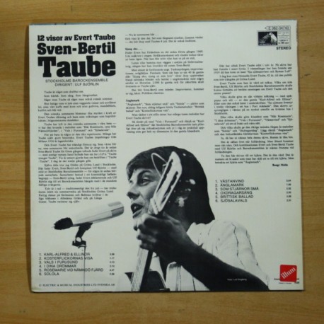 SVEN BERTIL TAUBE - 12 VISOR AV EVERT TAUBE - LP