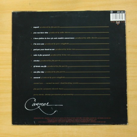 CARMEL - SET ME FREE - LP
