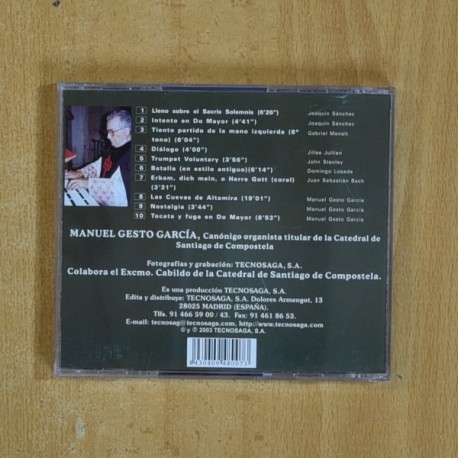 LA MUSICA DE LA CATEDRAL DE SANTIAGO DE COMPOSTELA - EL ALMA DE LOS TUBOS - CD