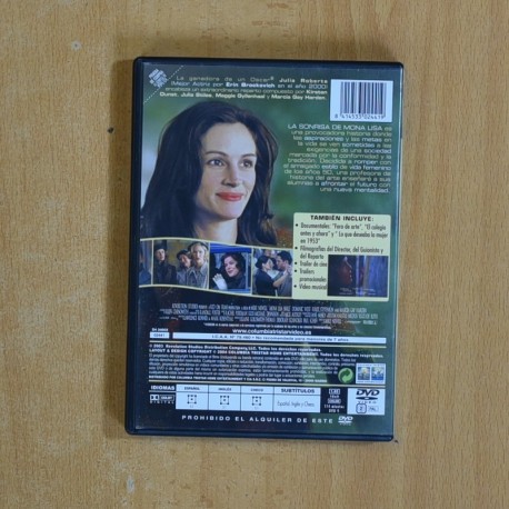 LA SONRISA DE MONA LISA - DVD
