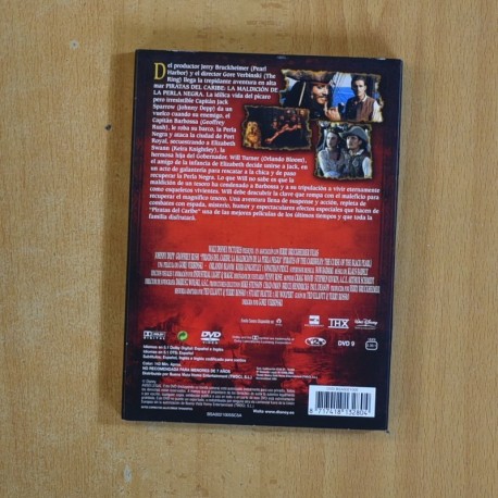 PIRATAS DEL CARIBE LA MALDICION DE LA PERLA NEGRA - DVD