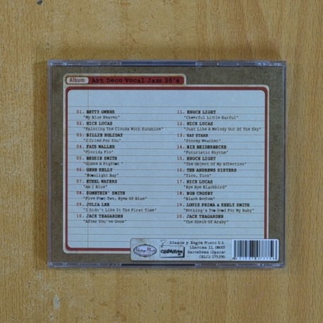 VARIOS - ART DECO VOCAL JAZZ OF THE 30S - CD