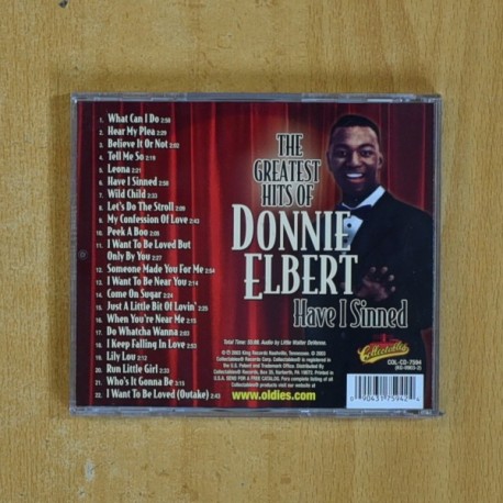 DONNIE ELBERT - HAVE I SINNED - CD