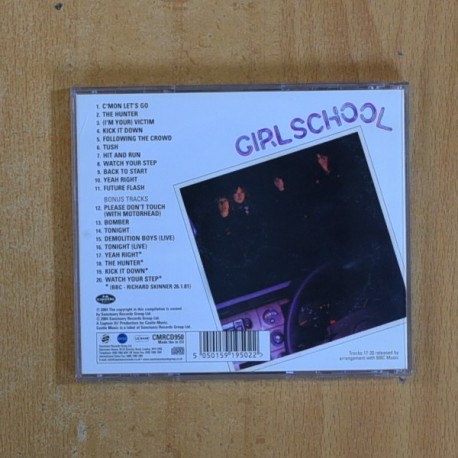 GIRL SCHOOL - HIT AND RUN - CD