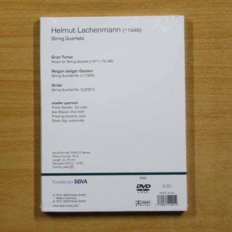 HELMUT LACHENMANN - STRING QUARTETS - CD