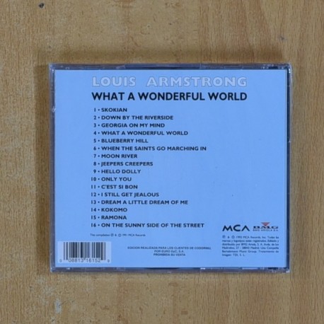 LOUIS ARMSTRONG - WHAT A WONDERFUL WORLD - CD