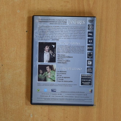 CANTARES ANTONIO MOLINA - DVD