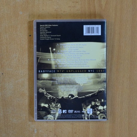 BABYFACE MTV UNOLUGGED NYC 1997 - DVD