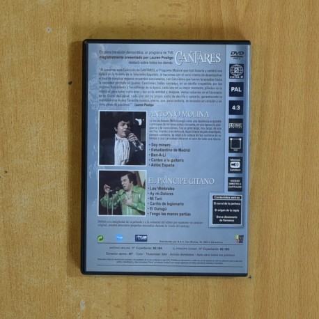 CANTARES ANTONIO MOLINA - DVD