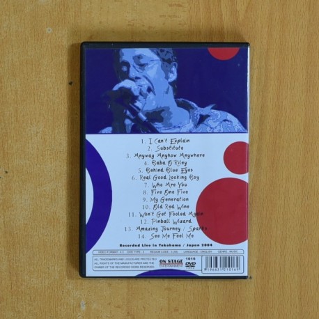 THE WHO SUBSTITUTE LIVE 2004 - DVD