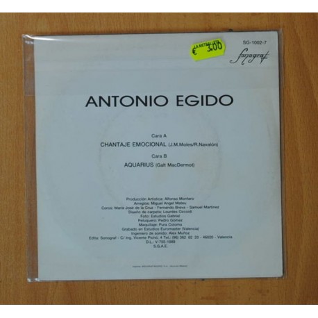 ANTONIO EGIDO - CHANTAJE EMOCIONAL - SINGLE