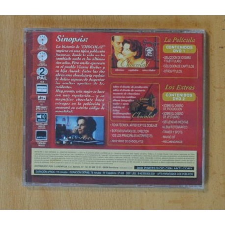 CHOCOLAT - RACHEL PORTMAN - DVD