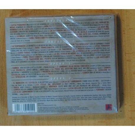 VARIOS - GRABACIONES INEDITAS DEL TEATRO DE LA ZARZUELA - CD