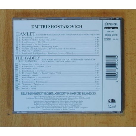 HAMLET / THE GADFLY - CD