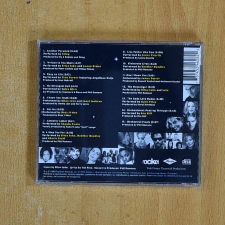 ELTON JOHN AND TIM RICE - AIDA - CD