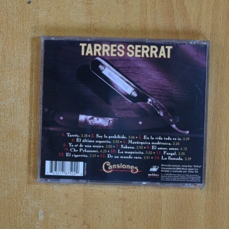 JOAN MANUEL SERRAT - TARRES SERRAT CANSIONES - CD