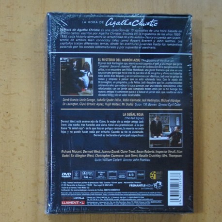AGATHA CHRISTIE - EL MISTERIO DEL JARRON AZUL / LA SEÑAL ROJA - DVD + LIBRO