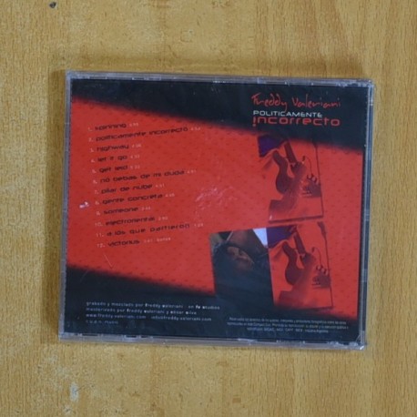 FREDDY VALERIANI - POLITICAMENTE INCORRECTO - CD