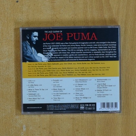 JOE PUMA - THE JAZZ GUITAR OF JOE PUMA - CD