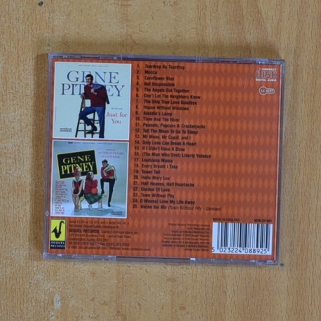 GENE PITNEY - JUST FOR YOU / WORLD WIDE WINNERS - CD