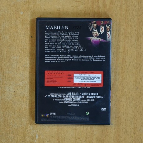 LOS CABALLEROS LAS PREFIEREN RUBIAS - DVD