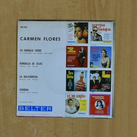 CARMEN FLORES - TU PAÑUELO VERDE + 3 - EP