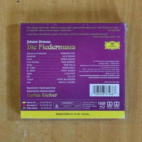 STRAUSS - DIE FLEDERMAUS - CD