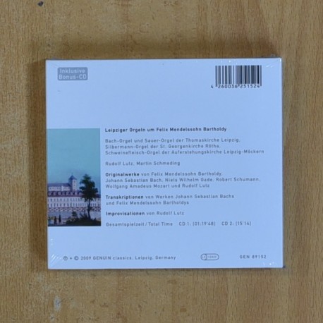 RUDOLF LUTZ / MARTIN SCHMEDING - LEIPZIGER ORGEIN UM FELIX MENDELSSOHN BARTHOLDY - CD