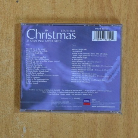 VARIOS - ESSENTIAL CHRISTMAS 35 SEASONAL FAVOURITES - CD