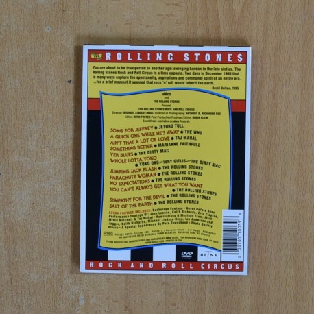 THE ROLLING STONES - ROCK AND ROLL CIRCUS - DVD