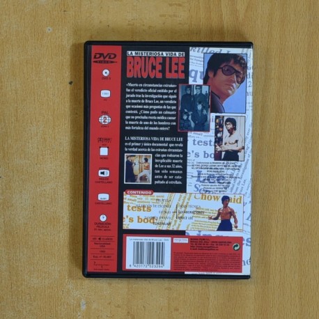 LA MISTERIOSA VIDA DE BRUCE LEE - DVD